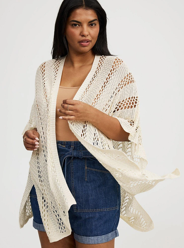 Open Knit Ruana
