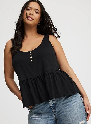 Babydoll Henley Top