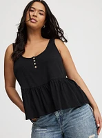 Babydoll Henley Top