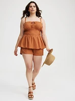 Smocked Tie Front Cami