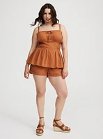 Smocked Tie Front Cami