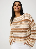 Wide Sleeve Crop Pullover