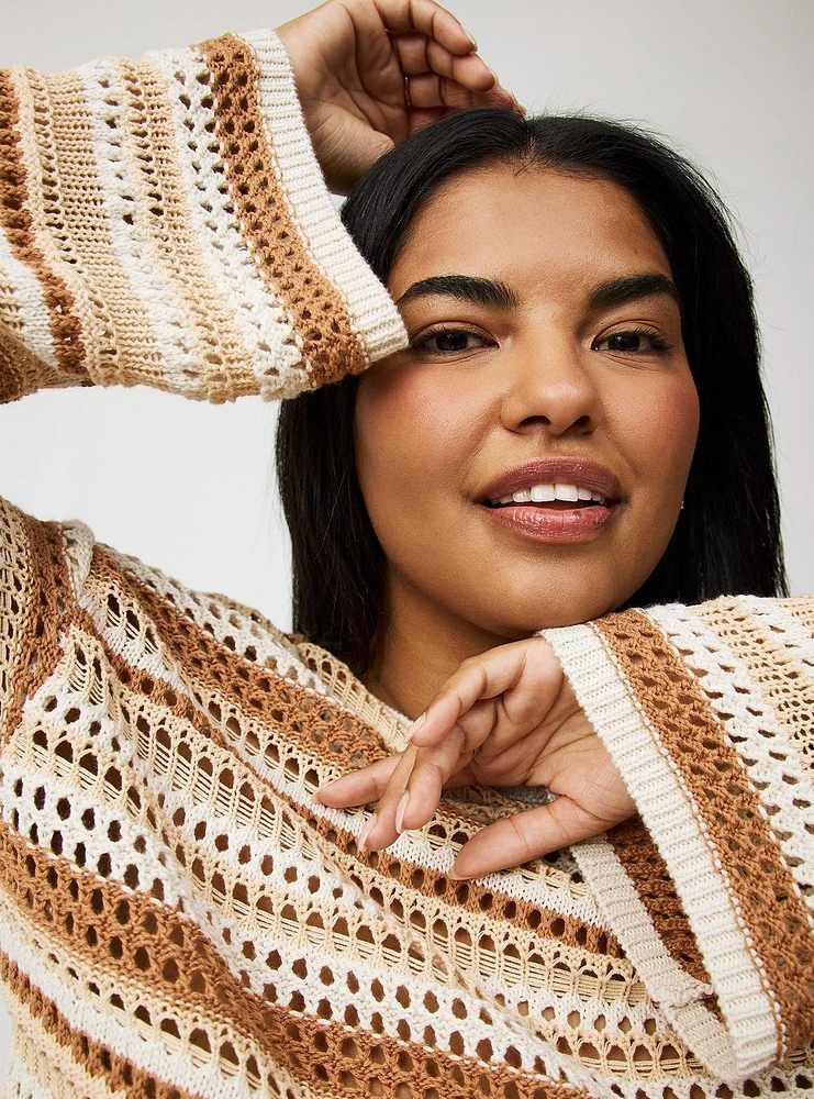 Wide Sleeve Crop Pullover