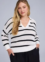 Belle Isle Pointelle Pullover