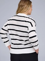 Belle Isle Pointelle Pullover