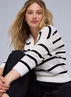 Belle Isle Pointelle Pullover