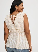Surplice Sleeveless Top