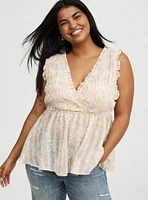 Surplice Sleeveless Top