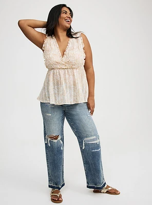 Surplice Sleeveless Top