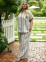 Belle Isle High-Rise Pull-On Wide Leg Pant