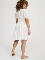 Surplice Scallop Mini Skirt Set