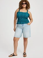 Smocked Ruffle Tank