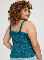 Smocked Ruffle Tank