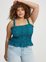 Smocked Ruffle Tank