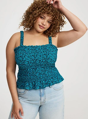 Smocked Ruffle Tank