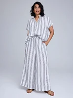 Belle Isle Linen Popover Blouse