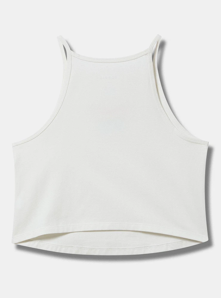 Butterfly High-Neck Embroidered Foxy Cami