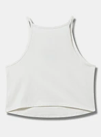 Butterfly High-Neck Embroidered Foxy Cami