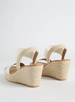 Stretch-Band Raffia Wedges (WW