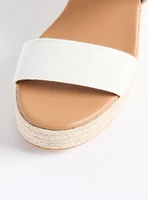 Stretch-Band Raffia Wedges (WW