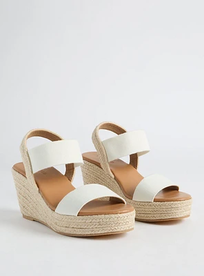 Stretch-Band Raffia Wedges (WW