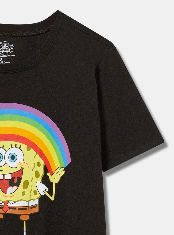 Spongebob Rainbow Classic Cotton Crew Tee