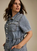 Denim Boiler Romper