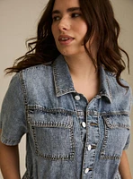 Denim Boiler Romper