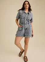 Denim Boiler Romper