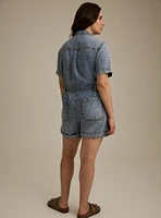 Denim Boiler Romper