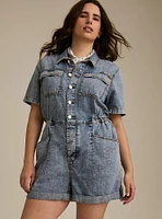 Denim Boiler Romper