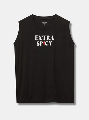 Extra Spicy Relaxed Heritage Jersey Embellished Tank