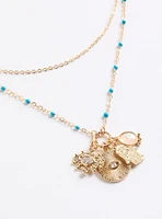 Rosary Charm Necklace