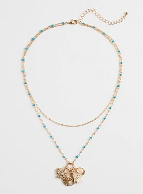 Rosary Charm Necklace