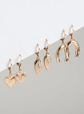 Western Hoop Earring Set