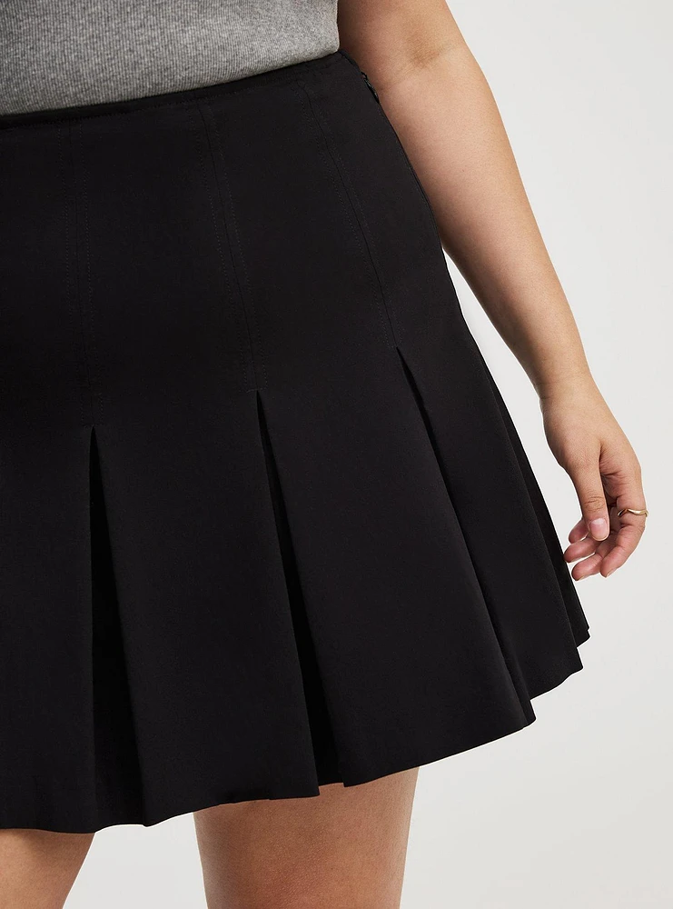 Pleated Mini Skirt