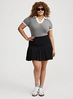 Pleated Mini Skirt
