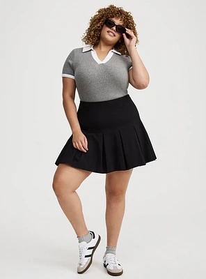 Pleated Mini Skirt