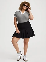 Pleated Mini Skirt