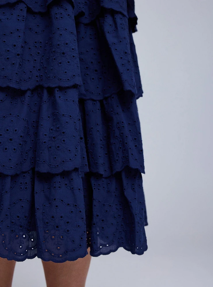 Belle Isle Pull-On Tiered Skirt