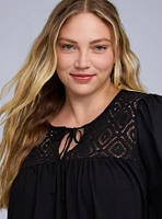Belle Isle Crochet Popover Mini Dress