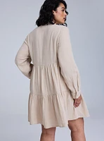 Belle Isle Poplin Shirt Mini Dress