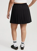 Tech Jersey Pleated Active Skirt With Bike Short