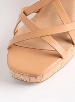 Square Toe Strappy Wedge (WW