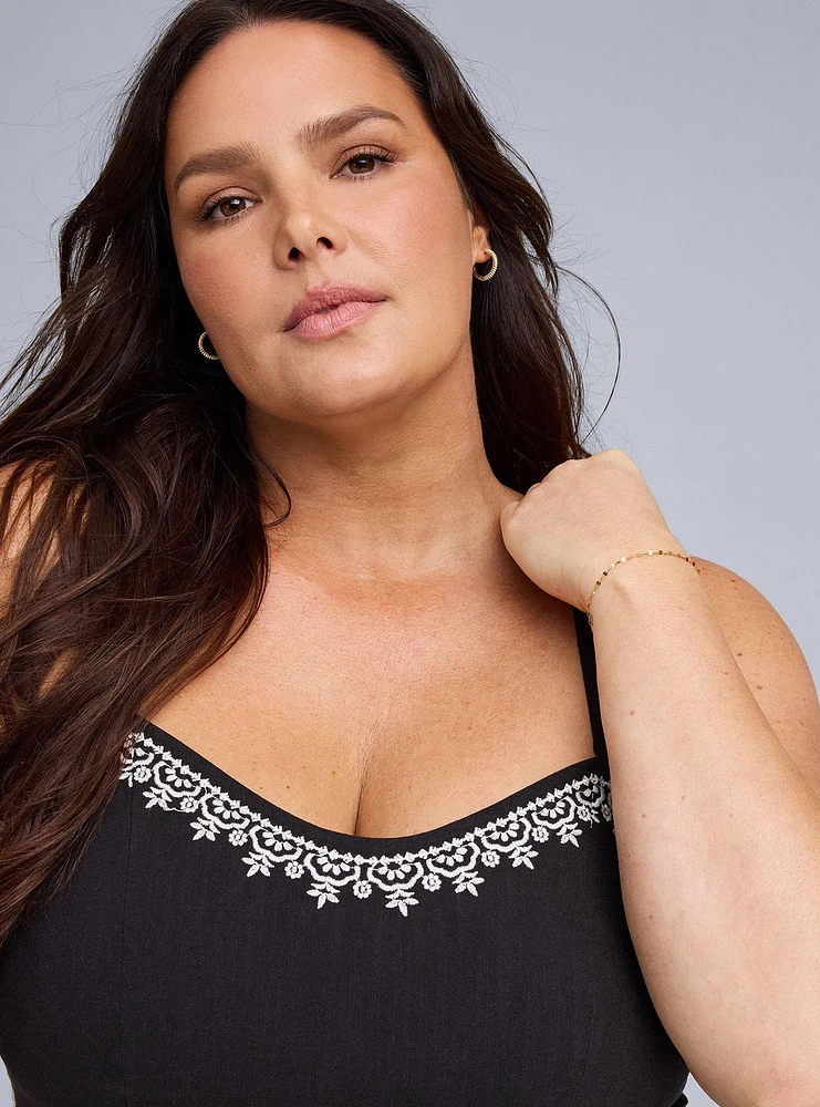 Belle Isle Sweetheart Crop Top