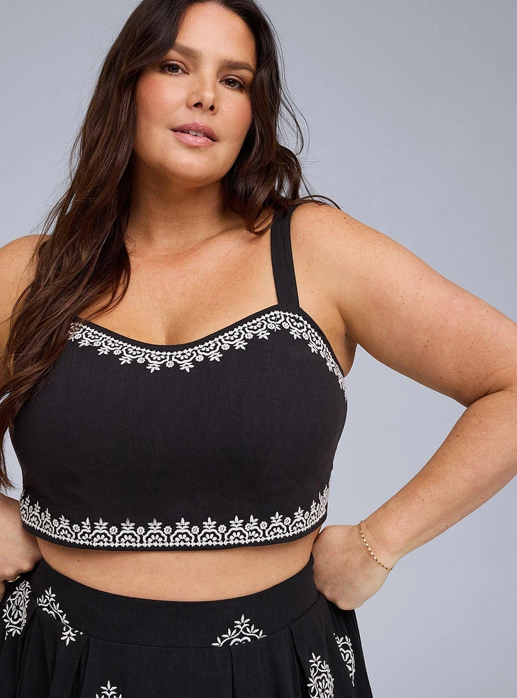 Belle Isle Sweetheart Crop Top