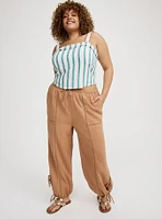 Cropped Smocked Back Tank