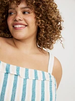 Cropped Smocked Back Tank