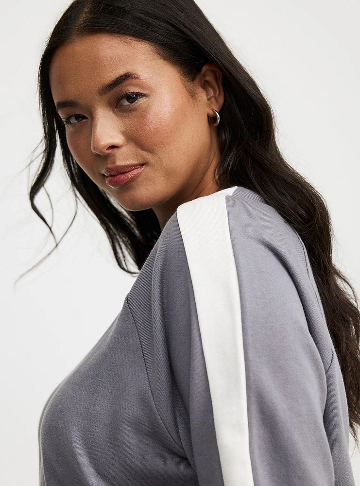 Cropped Raglan Sweatshirt