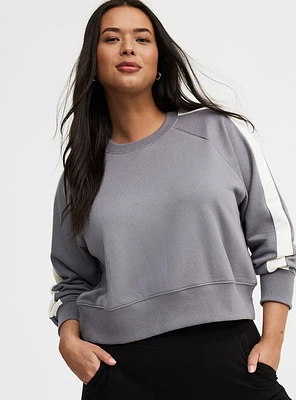 Cropped Raglan Sweatshirt